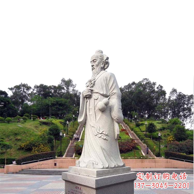 廊坊张仲景石雕雕塑,精工细作,传承古代文化