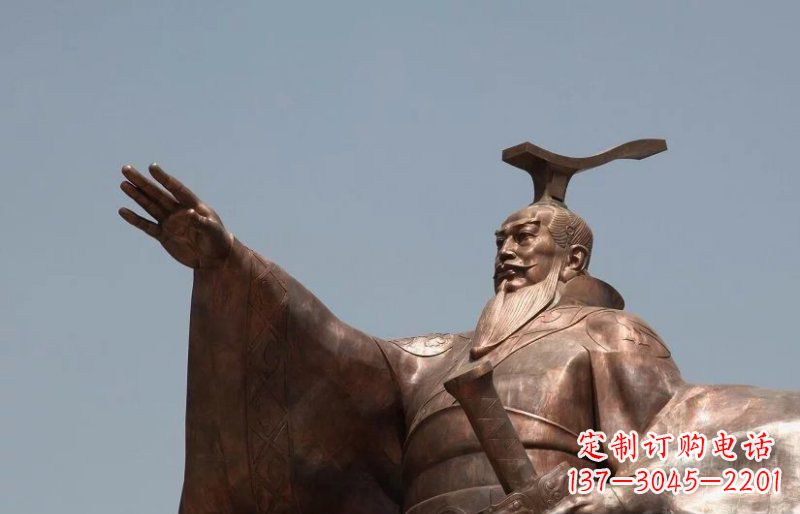 廊坊汉武帝古代人物铜雕