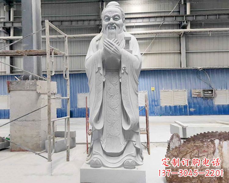 廊坊合浦一中孔子雕像
