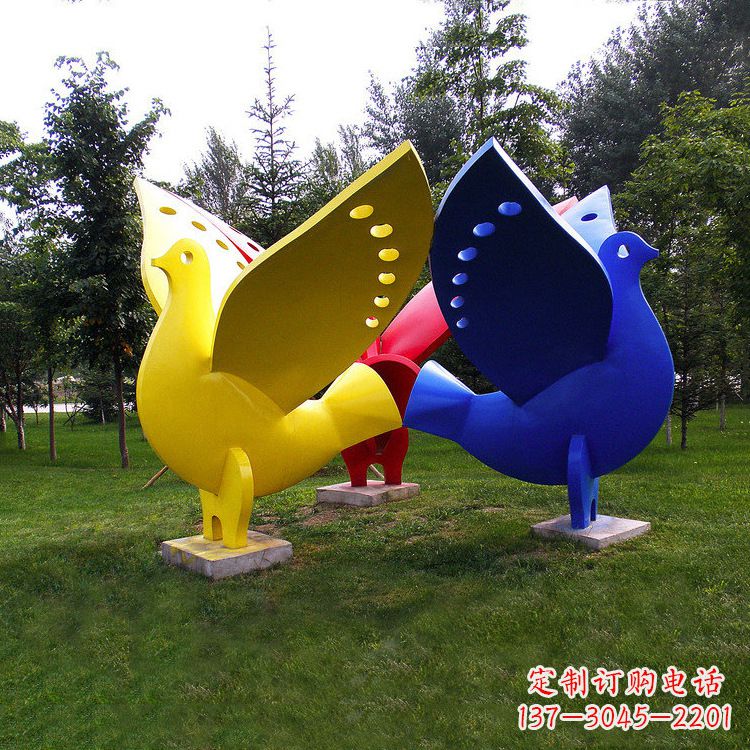 廊坊和平鸽雕塑图片大全