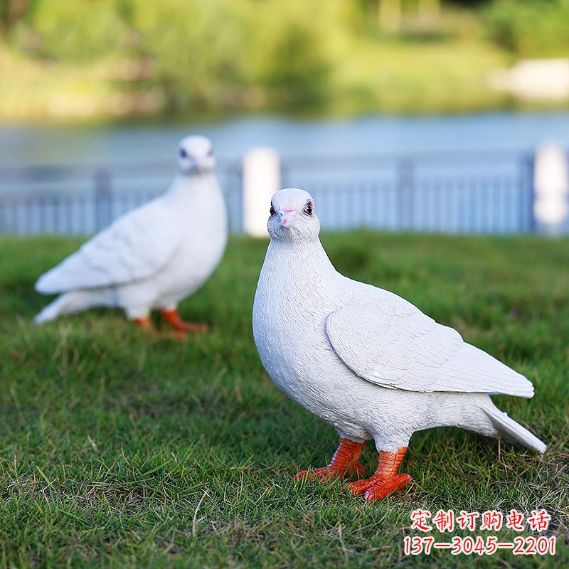廊坊和平鸽与少女雕塑