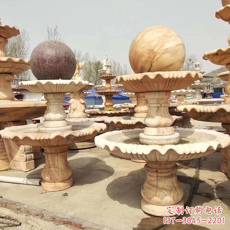 廊坊河北石雕风水球喷泉,给您无与伦比的美景