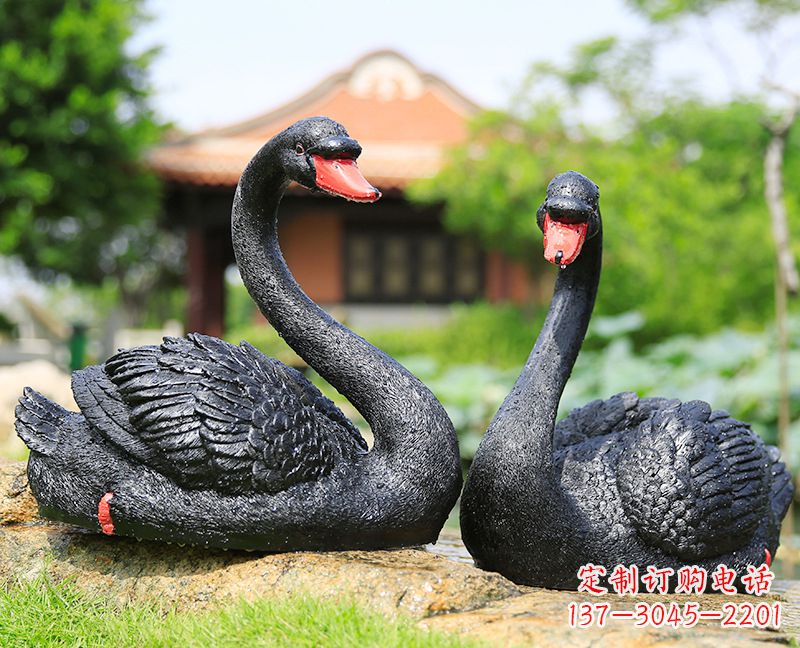 廊坊黑天鹅玻璃钢仿真雕塑