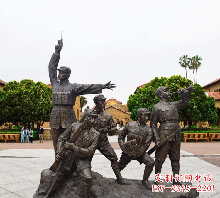 廊坊铭记红军英勇|红军纪念雕塑