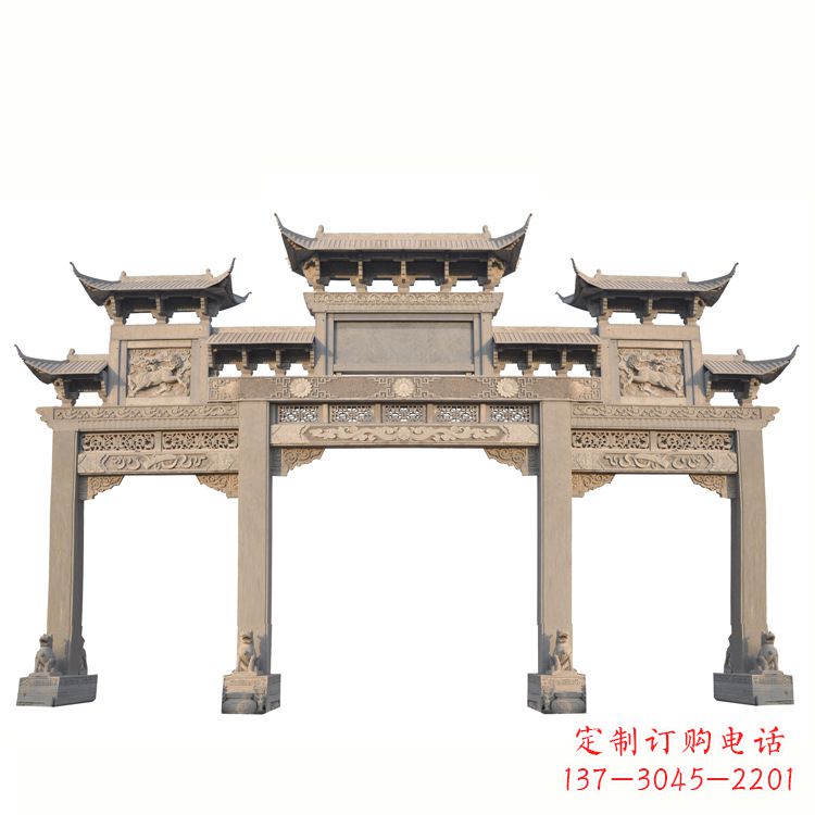 廊坊红石牌坊雕塑是一家专业从事牌坊雕塑的厂家…