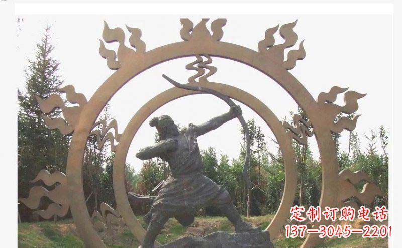 廊坊专业定制后羿雕塑,完美彰显人物神韵