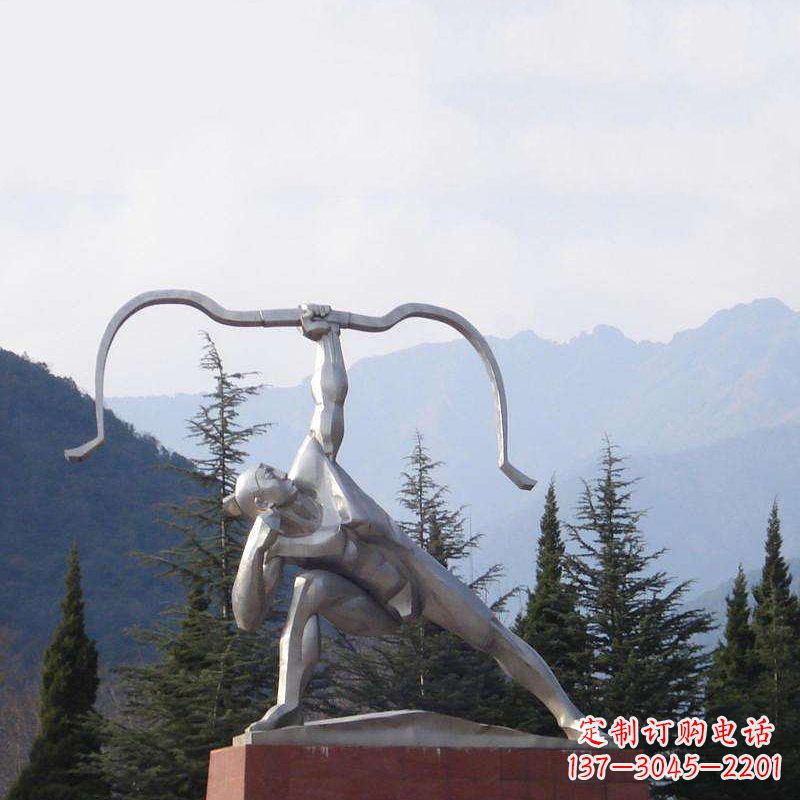 廊坊后羿雕塑,不锈钢雕塑制作&定制