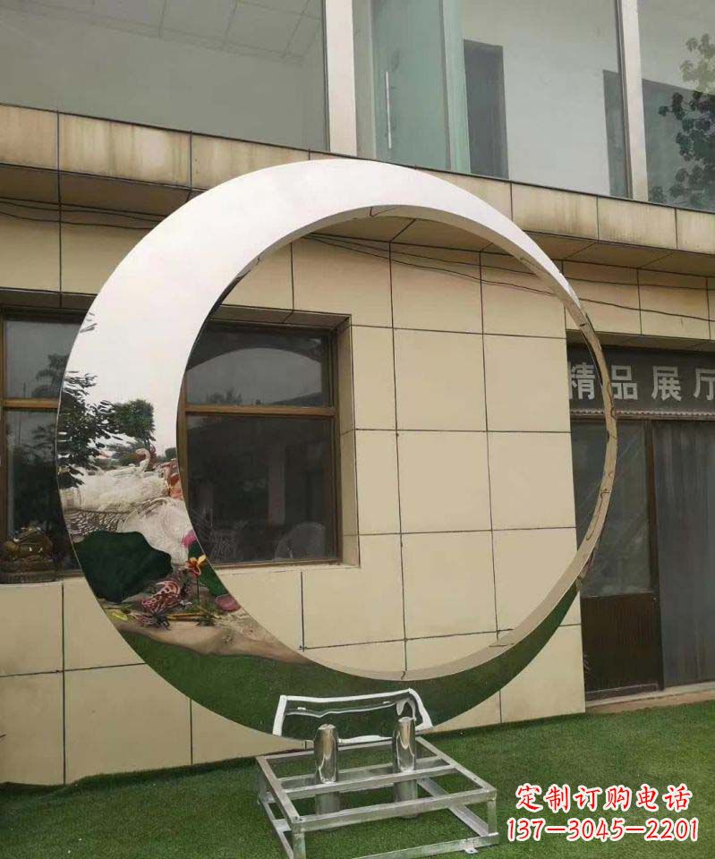 廊坊完美的不锈钢圆环雕塑