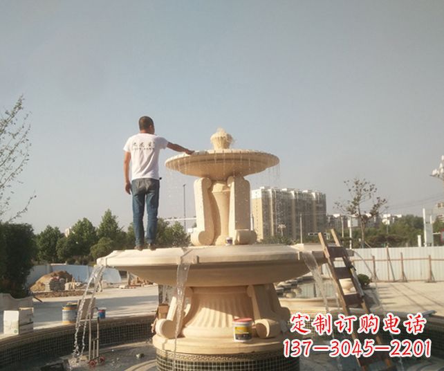 廊坊艺术喷泉石雕,实现室外屋顶空间美化