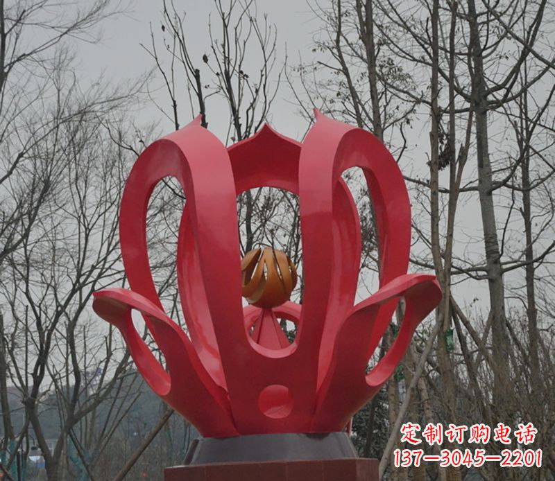 廊坊巧夺天工的紫荆花雕塑