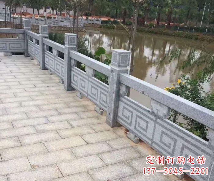 廊坊护城河建筑石雕栏板 (4)