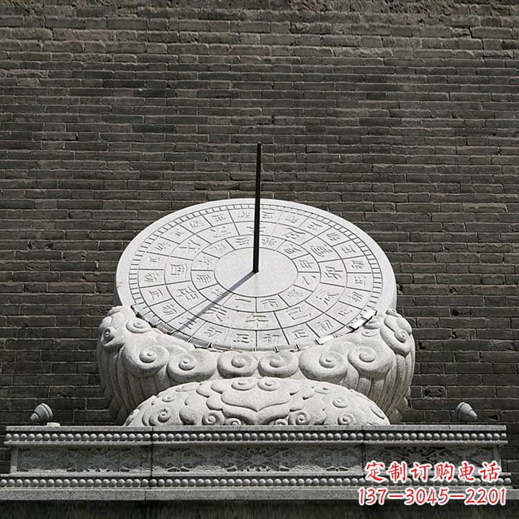 廊坊花岗岩古代计时器日晷雕塑