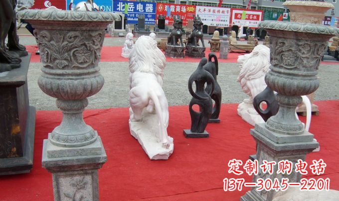 廊坊花盆公园景观石雕