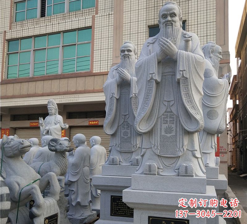 廊坊华农孔子像校园雕塑