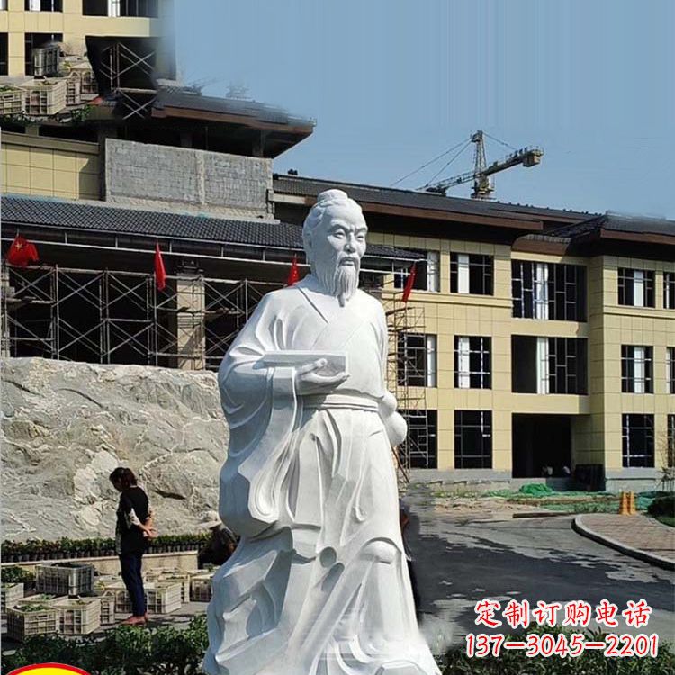廊坊华佗汉白玉石雕像