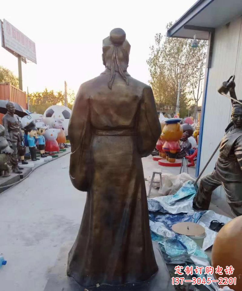 廊坊精美雕塑永流传——华佗名医铜雕(定制)