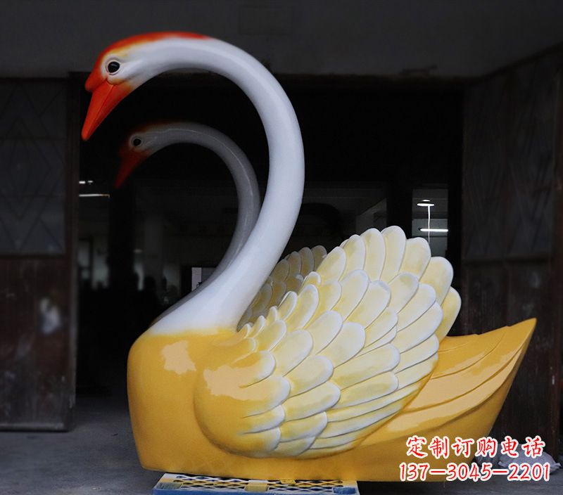 廊坊爱心天鹅雕塑,让你的爱永生