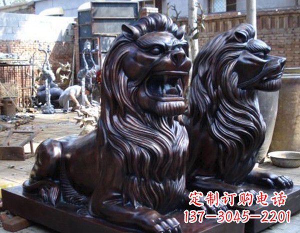 廊坊汇丰狮子铜雕