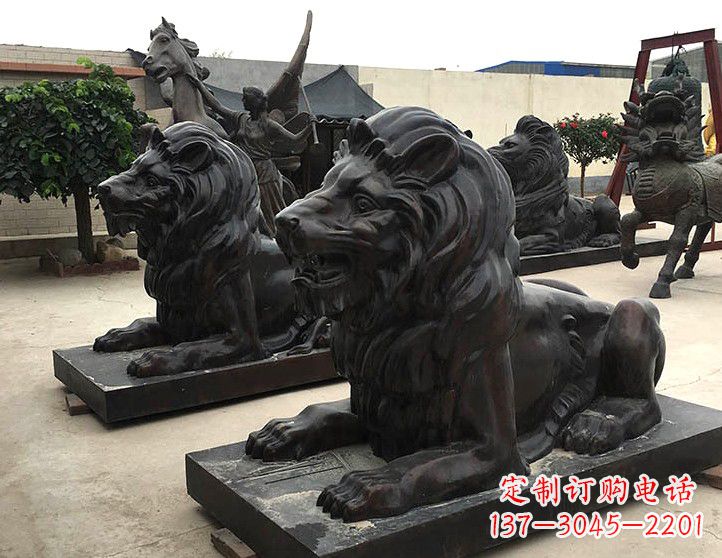 廊坊汇丰手工铸铜狮子雕塑