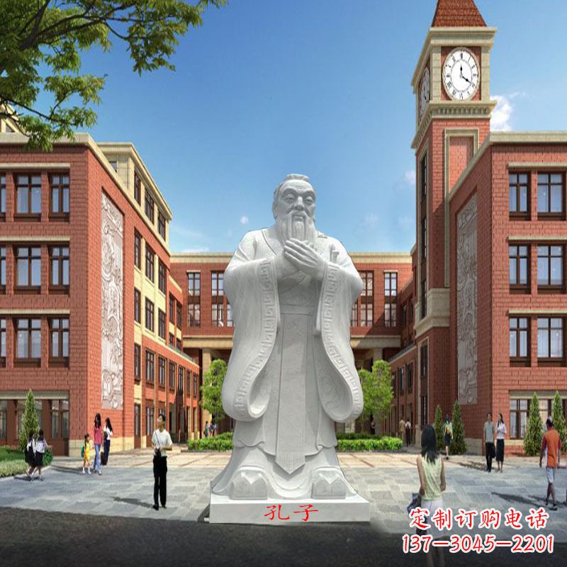 廊坊高雅&别致的胶州东湖孔子雕像,精美之作