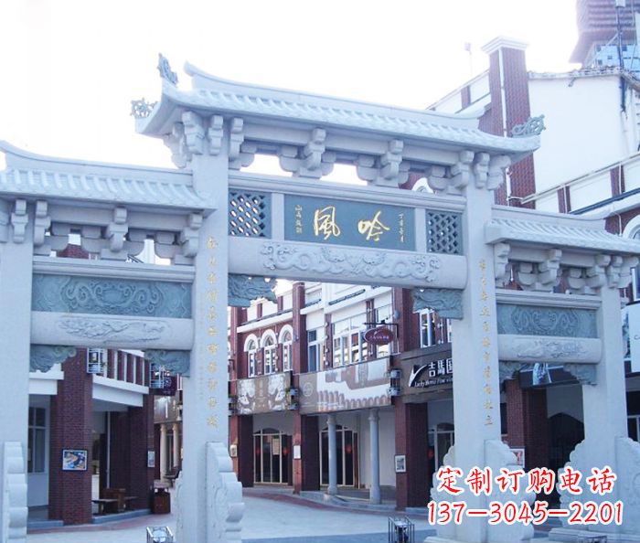 廊坊唯美传神的石雕牌坊
