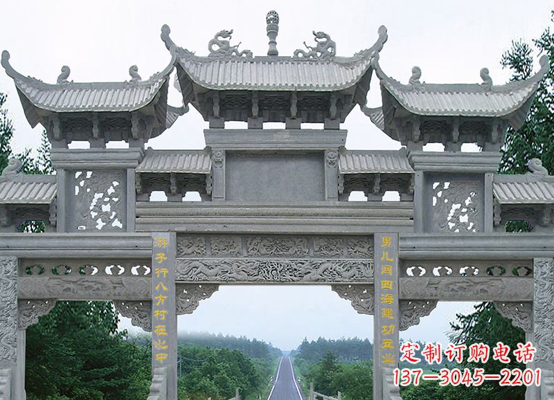 廊坊金昌石雕牌坊雕刻