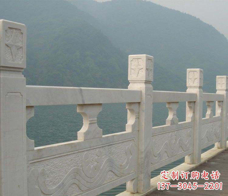 廊坊景区大理石栏板石雕 (2)