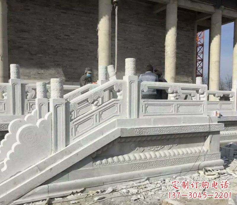 廊坊景区大理石栏板石雕 (10)