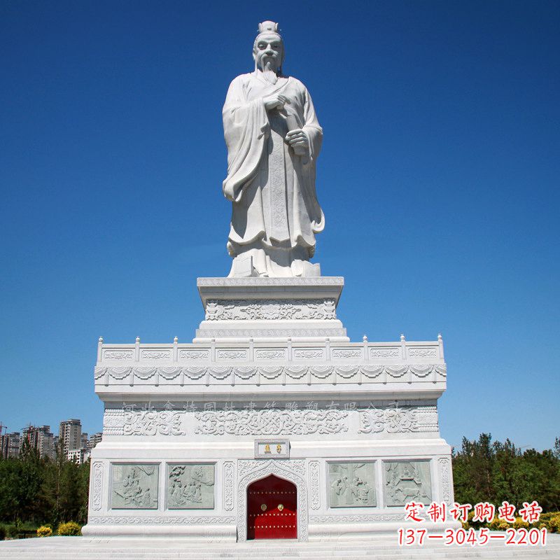 廊坊礼赞中国古代思想家孟子,领雕塑迎来高雅雕塑定制!
