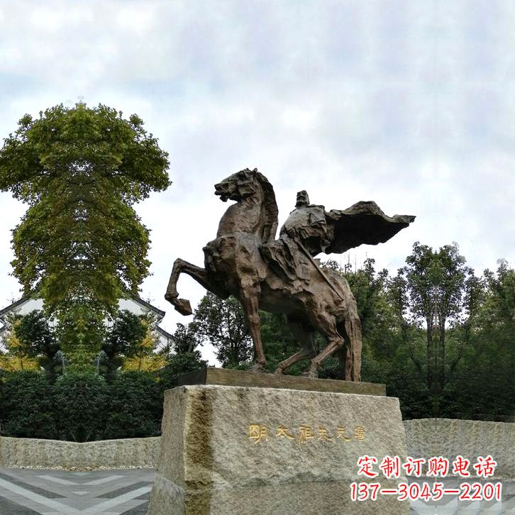 廊坊华夏文明领袖朱元璋铜雕塑