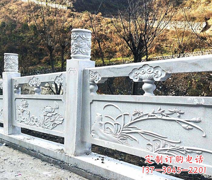 廊坊领雕-汉白玉石浮雕栏板