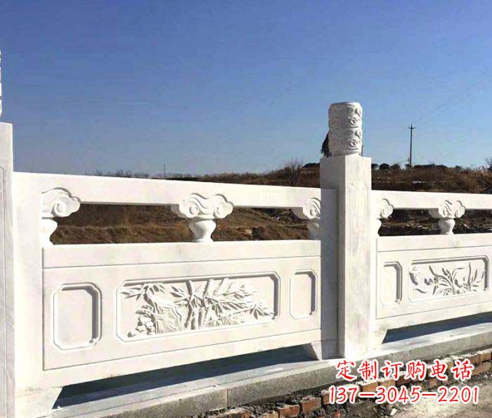 廊坊泰安中领雕塑汉白玉石浮雕栏板