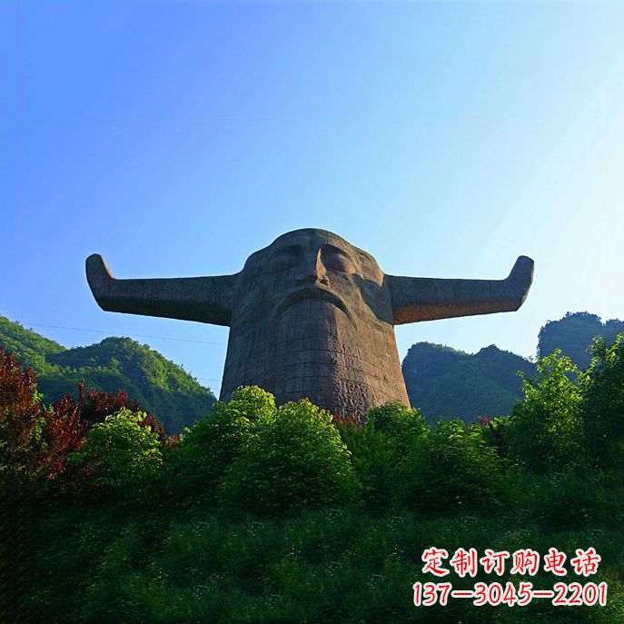 廊坊中领雕塑:神农头像雕塑