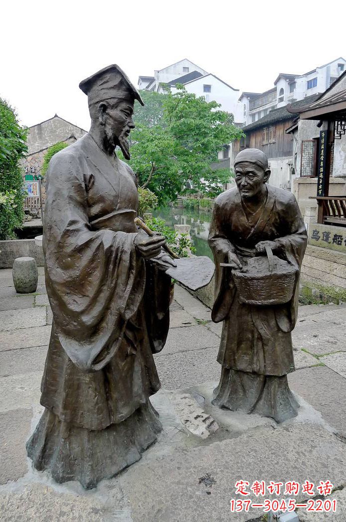 廊坊经典雕塑:王羲之情景小品