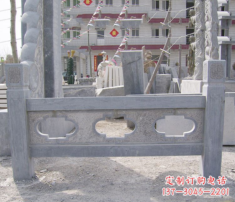 廊坊仿古栏板石雕——中领雕塑
