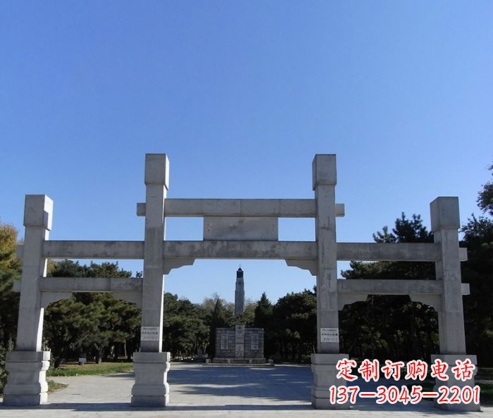 廊坊中领雕塑石雕牌坊定制