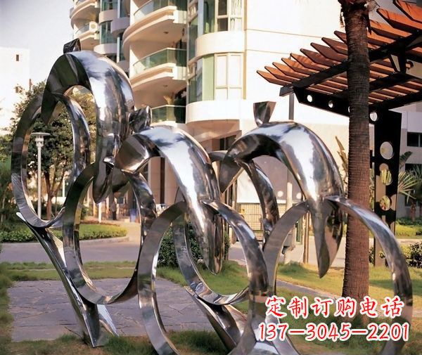 廊坊脱颖而出的不锈钢骑自行车人物雕塑