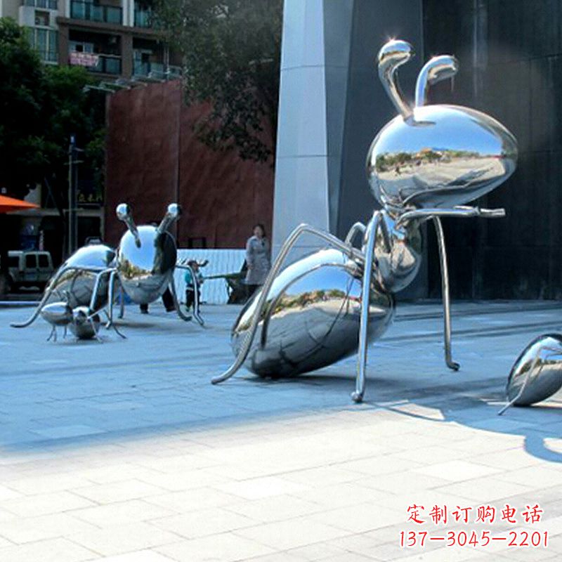 廊坊优雅而不凡的蚂蚁不锈钢雕塑