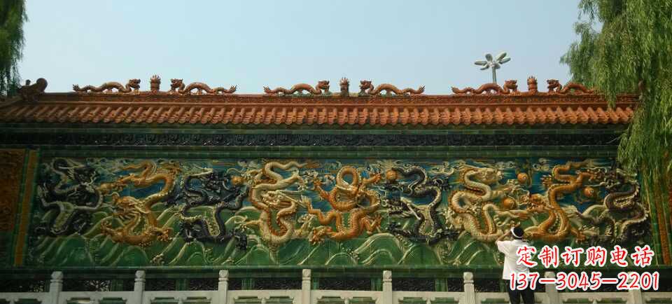 廊坊九龙壁景观石雕——造型精致,极致雕刻