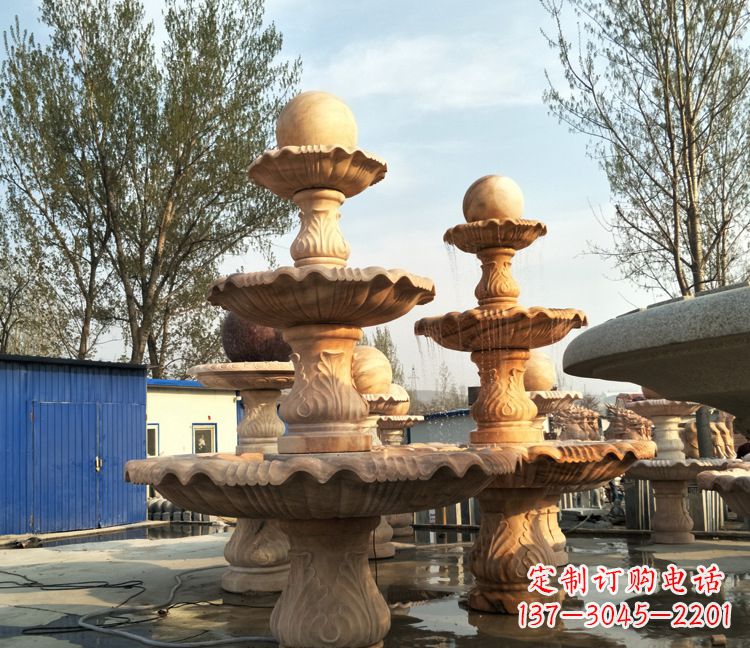 廊坊九龙戏珠石雕喷泉