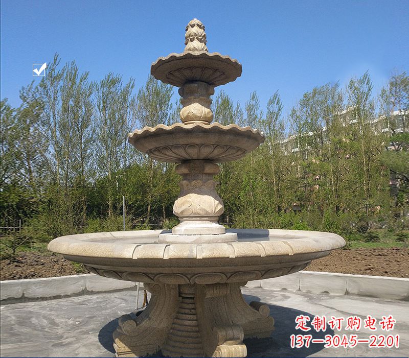 廊坊九龙浴太子喷泉石雕