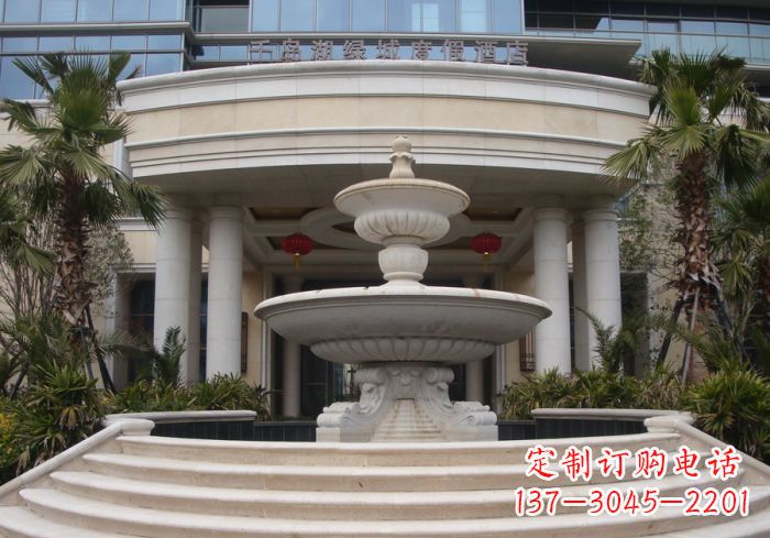 廊坊酒店景观大型喷泉石雕