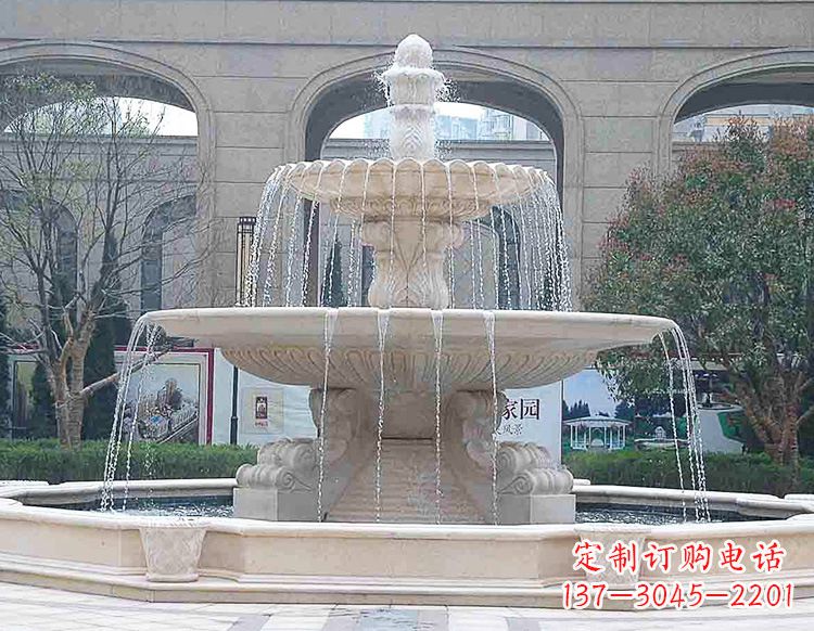廊坊酒店喷泉石雕
