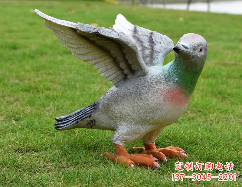 廊坊深具历史意义的和平鸽雕塑