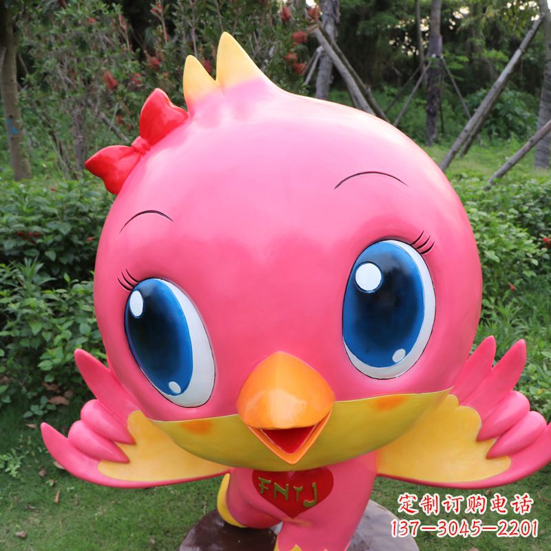 廊坊中领雕塑精致玻璃鸽子雕塑