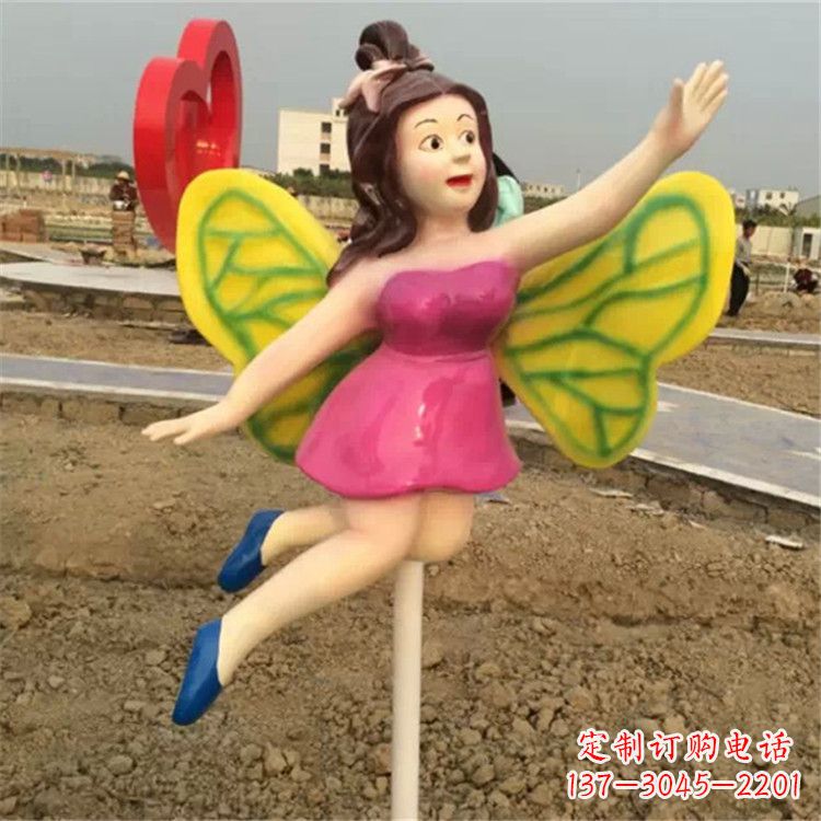 廊坊领雕塑:精美的蝴蝶仙子公园景观雕塑