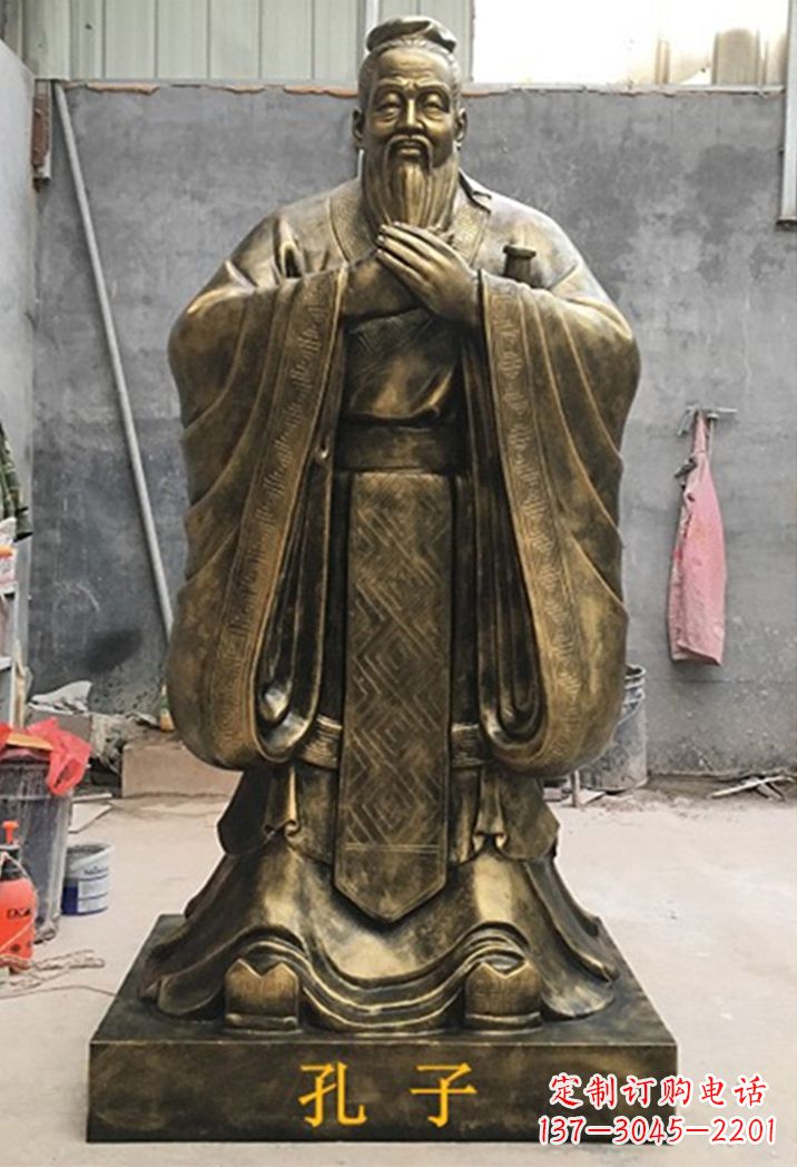 廊坊卡通孔子雕塑