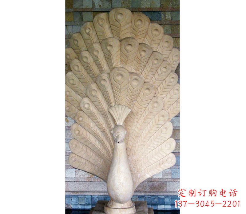 廊坊孔雀开屏石雕