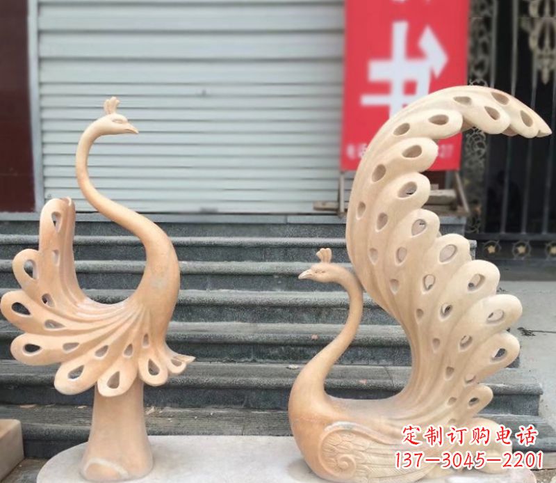 廊坊中领雕塑专业提供独特精致的孔雀石雕塑,以…