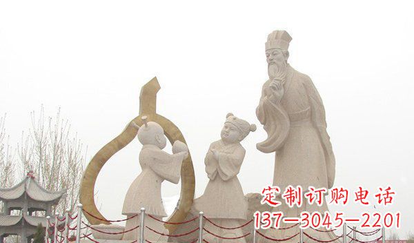 廊坊全新手工制作的孔融让梨石雕